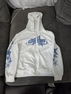 Urban Star White Zip-Up Hoodie stylish