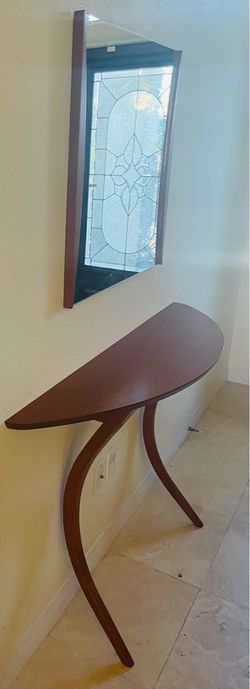 Front door table & mirror