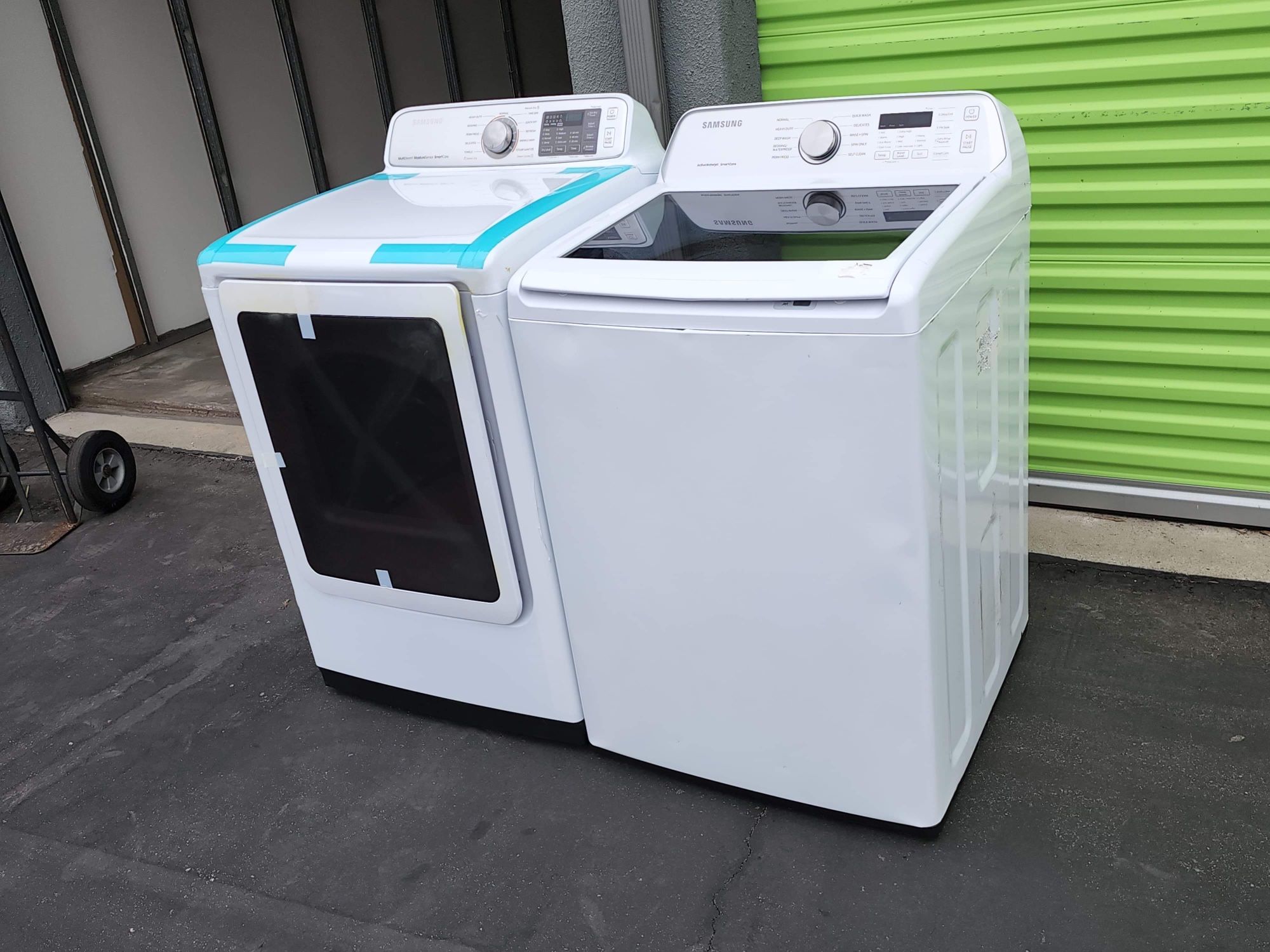 New Set Gas Dryer And Washer Samsung 
