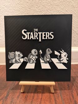 Pokémon Starters Abbey Road 3D Wall Art