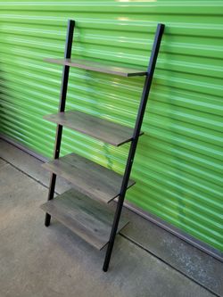 Gray Ladder Shelf