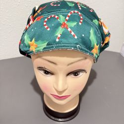 Brand New 25 PCS Adjustable Working Cap with Elastic Bouffant Hats with Print Christmas for Women Men, One Size