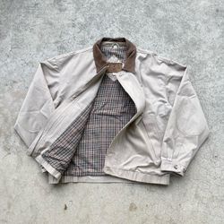 Vintage FIELD MASTER Harrington Flannel Lined Cream Tan Jacket