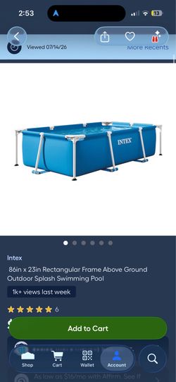 Intex pool