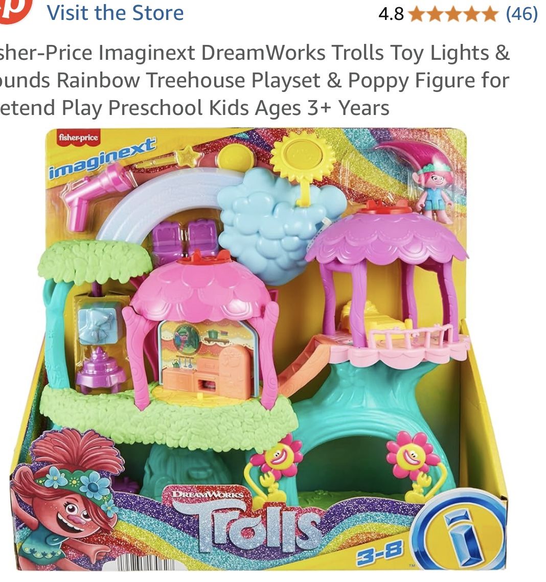 TROLLS! From Dreamworks! Playset Dolls