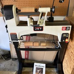 Jet 12x21-inch Woodworking Lathe With Stand