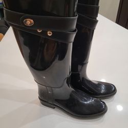 Coach Rain Boots Black 