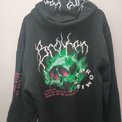 New Broken Promises Hoodie Mens Large and X Large