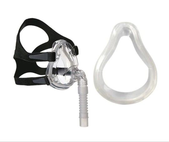 MEDIUM Deluxe Full Face CPAP Mask with Headgear and Cushion

