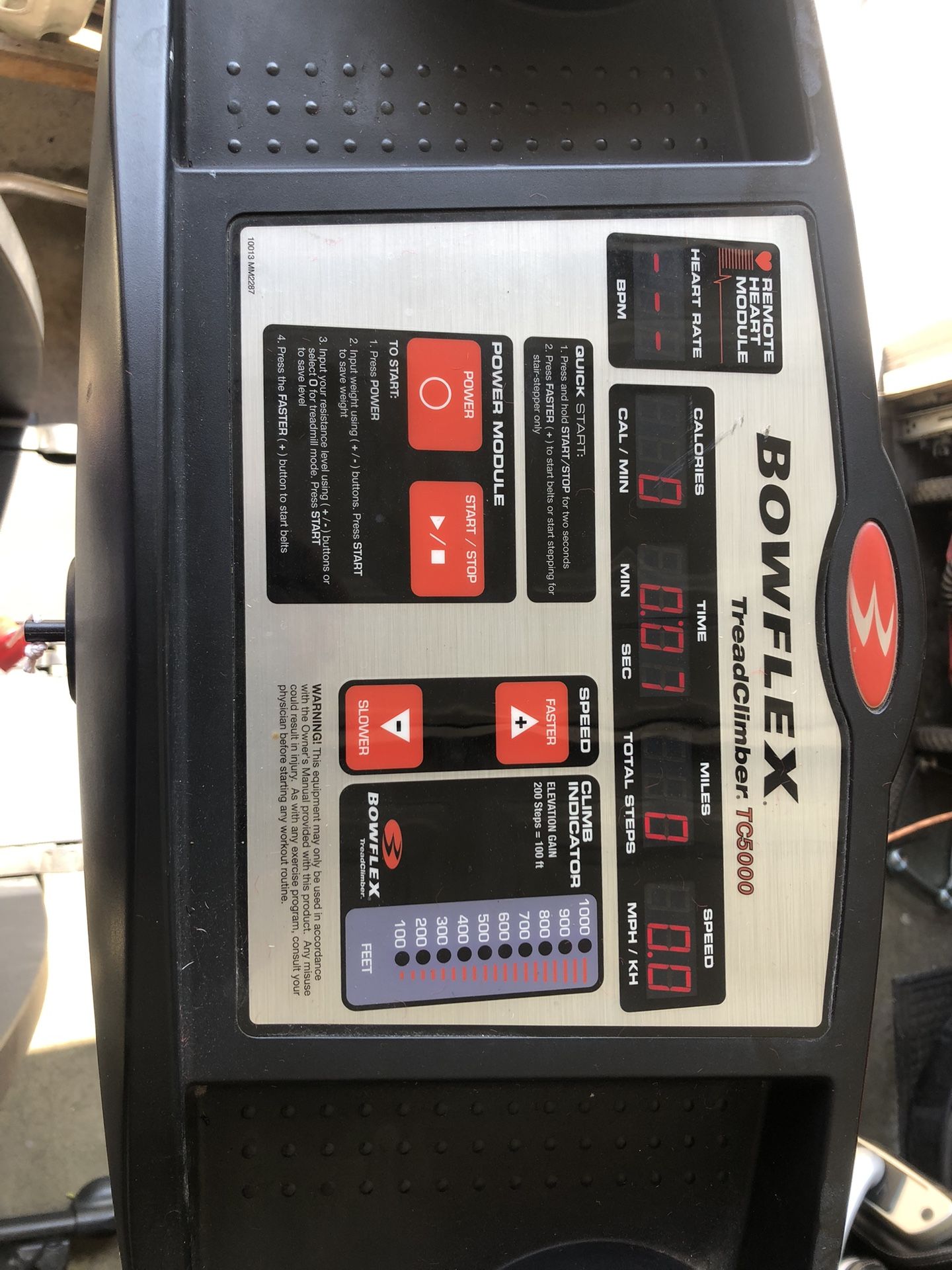 BOWFLEX Treadmill/ Step master