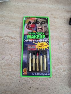 Color Makeup Sticks by Rubie's #18110 New