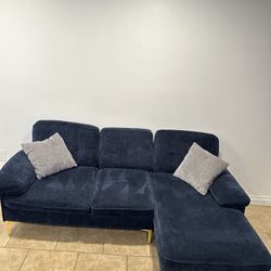 Blue Sectional Couch 