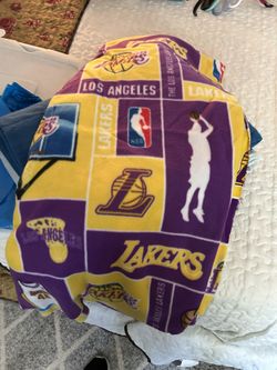 Lakers Material To  Make Tie Blankets 