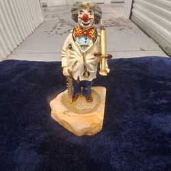 NEW "RON LEE" 1979 LIMITED EDITION CLOWN FIGURINE, GREAT PIECE OF ART, BRILLIANT COLORS PURCHASED MISPLACACED IN ROOM NEVER USED, PRISTINE CONDITION!!