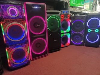 Largest Selection Of Loud Bluetooth Kareoke Party Speakers.  Come Listen To them.