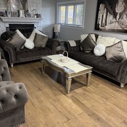 Chocolate Brown Complete Set With Tables 