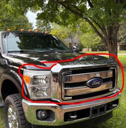 Ford f250—450 ￼Front grill and light for sale