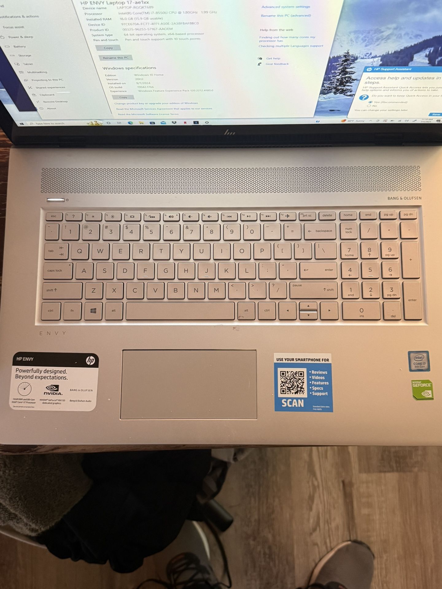 Ho Envy I7 8 Series Great Condition