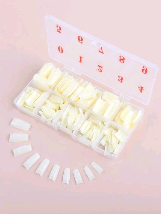 500-pcs. Beige French Nail Tips