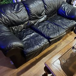 Four Piece Leather Furniture Set