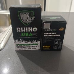Rhino Portable Tire Inflator & Pressure Gauge