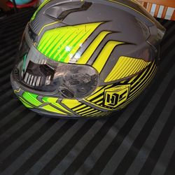 
HJC CL-17 Full Face Helmet – 2XL – Bright Graphics – DOT Certified – Ships or Local Pickup