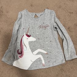 Girls Shirt With Long Sleeves 5-6 Size 