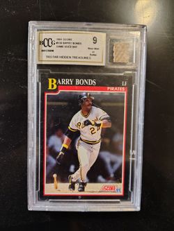 1991 Score #330 Barry Bonds Pittsburgh Pirates trading card, graded BCCG