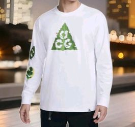 Nike ACG Long Sleeve Ants T-Shirt Summit White HJ0802-121 Men's Size M NWT