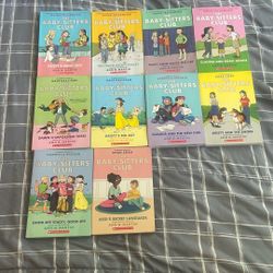 baby sitters club books 1,2,3,4,5,6,9,10,11