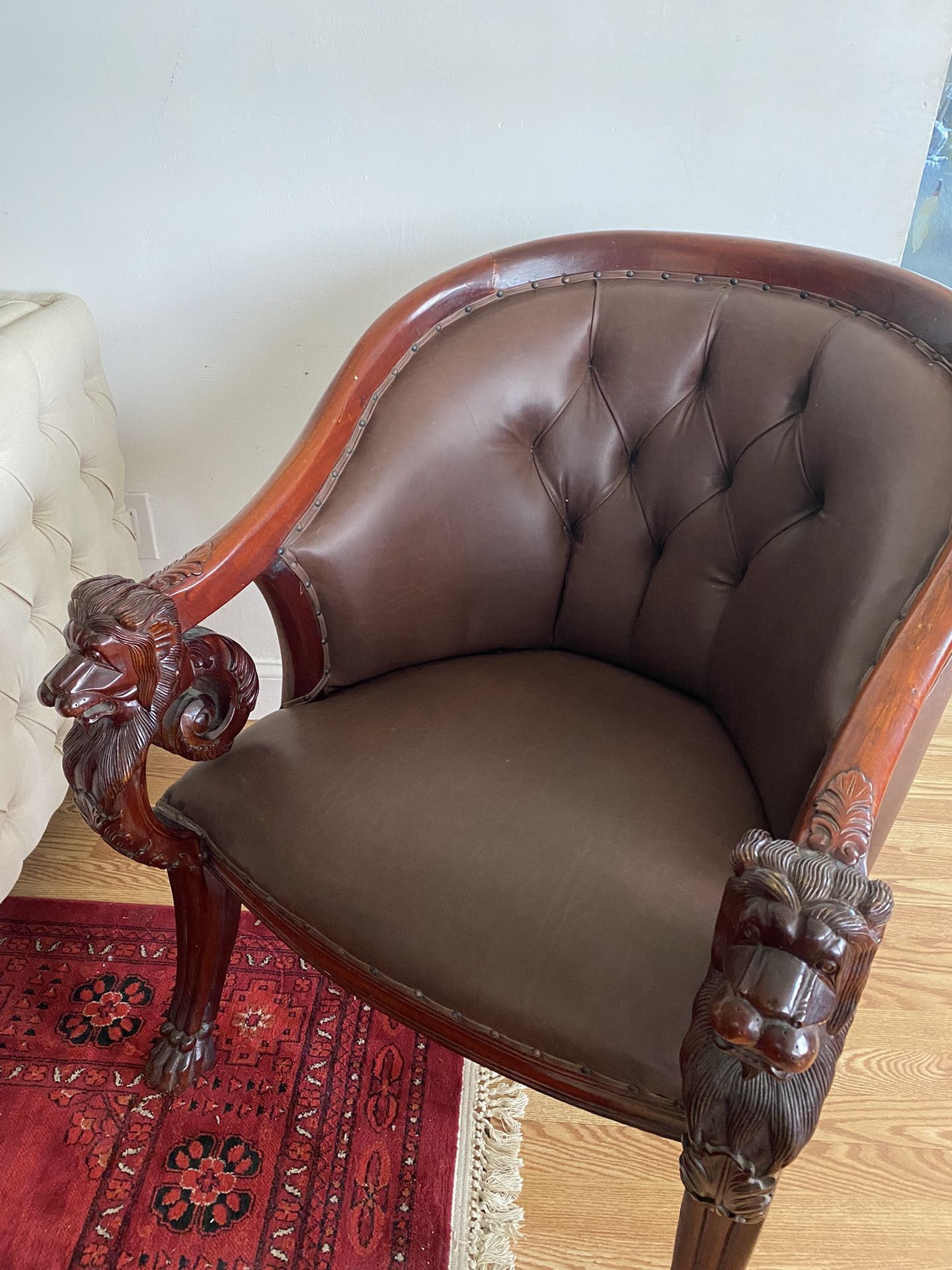 Leather Tufted Chairs