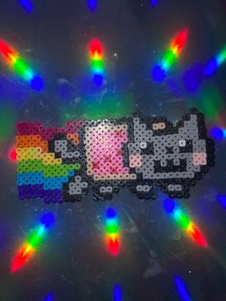 Nyan cat perler bead