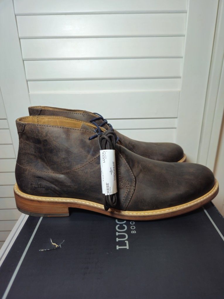 Lucchese After Ride Chukka Boots 31505 Chocolate Brown Men's Size 10 M