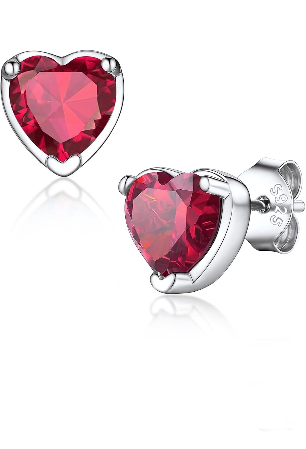 Sterling Silver Gem Earrings