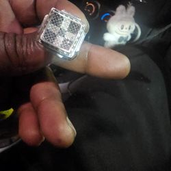 14 K White Gold Pinky Ring 