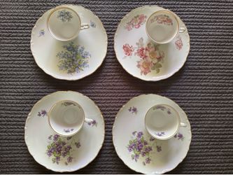 Tea Cup and Luncheon Plate Sets. Will Separate.