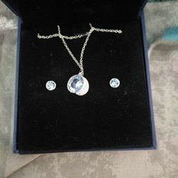 Swarovski Necklace and Earring Set