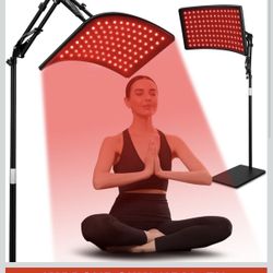 R ed Light Therapy for Face and Body, Red Infrared Light Therapy Lamp with Stand Led 660 nm Red Light-Therapy& 850 nm Infrared Light Device $60
