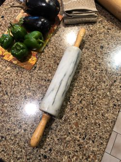 Marble rolling pin