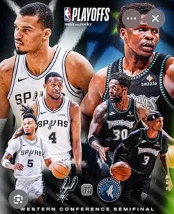 Game 1 round 2 spurs/wolves