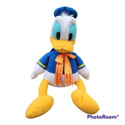 Vintage Sega Giga Jumbo ribbon Plush Stuffed Toy Donald Duck