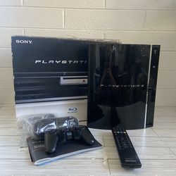 Sony CECHE01 PlayStation 3 Backwards Compatible PS1 & PS2 W/Controller TESTED.