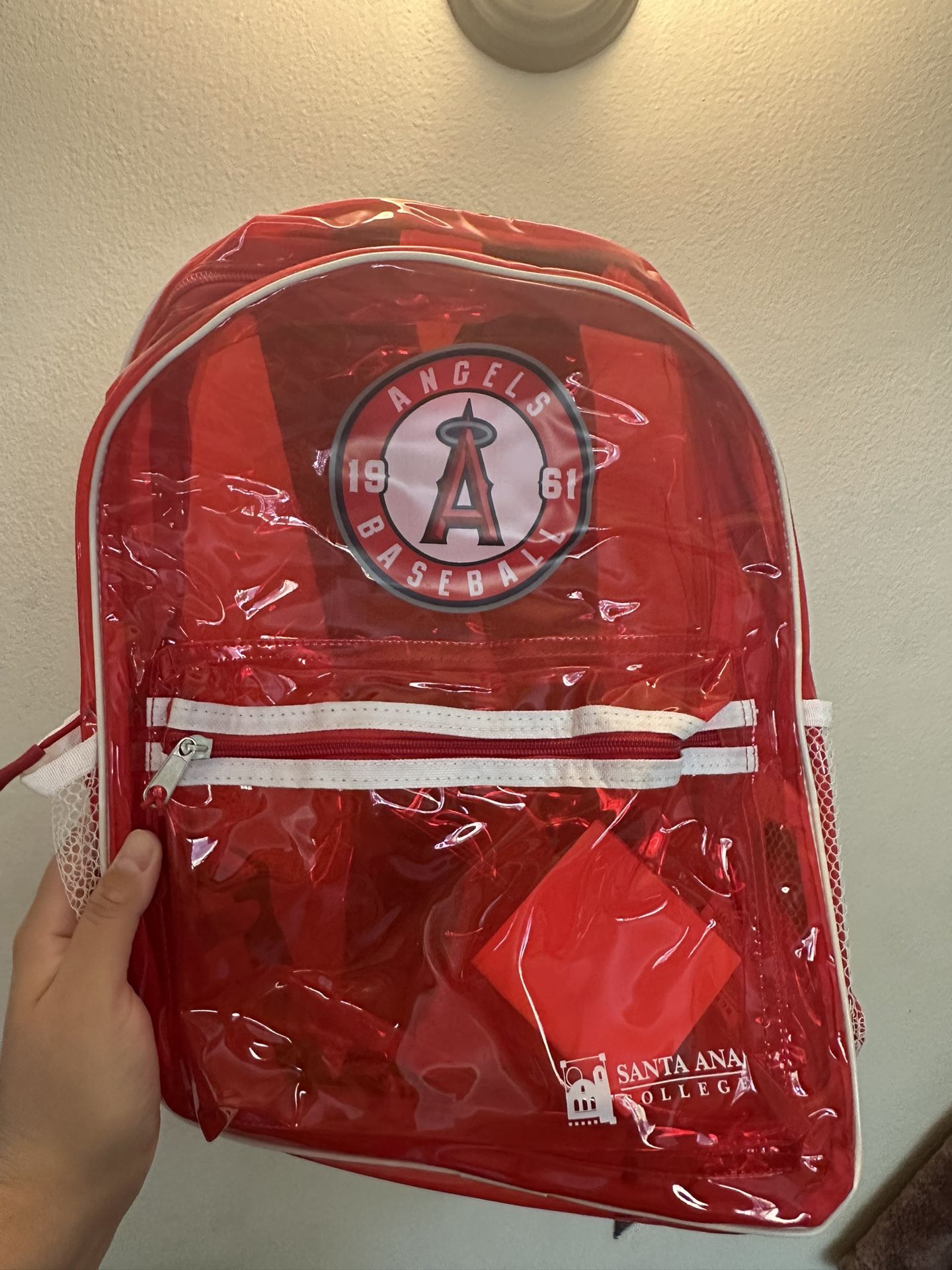 Angels Clear Red Backpack