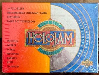 Sealed NBA Upper Deck Holojam Lithogram Card Set w/ Jordan!