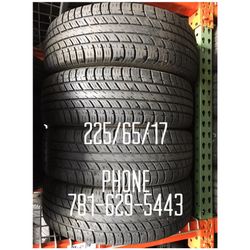 Used Tire For Sale 225/65/17 80% tread left $200 All Four installed