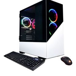 CyberPowerPC - Gamer Master Gaming Desktop - AMD Ryzen 7 5700G - 16GB Memory - NVIDIA GeForce RTX 2060 - 1TB HDD + 500GB SSD - White