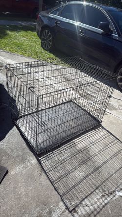 Modern Black Big Dog Cage 
