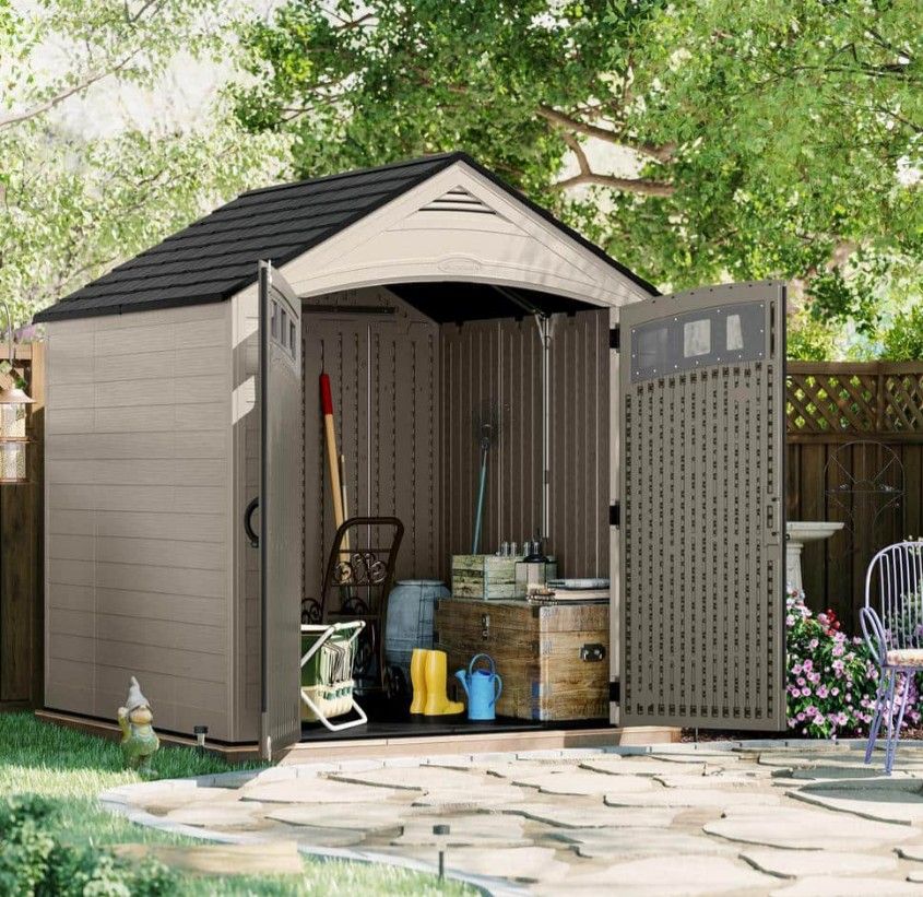 Suncast 7 Ft W X 7 Ft D Plastic Shed ((50 SQ Ft)