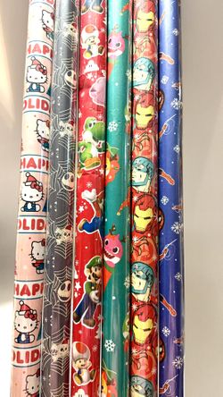 Spideman And Character Christmas Gift Wrapper 