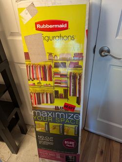 Rubbermaid Configurations Deluxe Custom Closet Organizer Kit, 4-8 Ft.